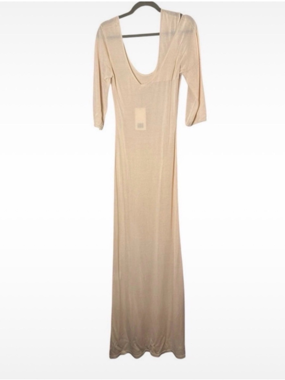 Aya Muse Nude Scoop-Neck Maxi Dress